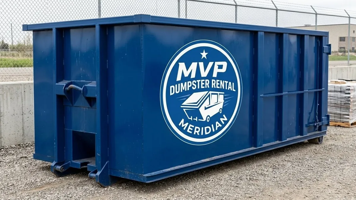 Roll-off dumpster rental in Bailey, MS delivered by MVP Dumpster Rental Meridian Roll-off dumpster rental in Bailey, MS delivered by MVP Dumpster Rental Meridian